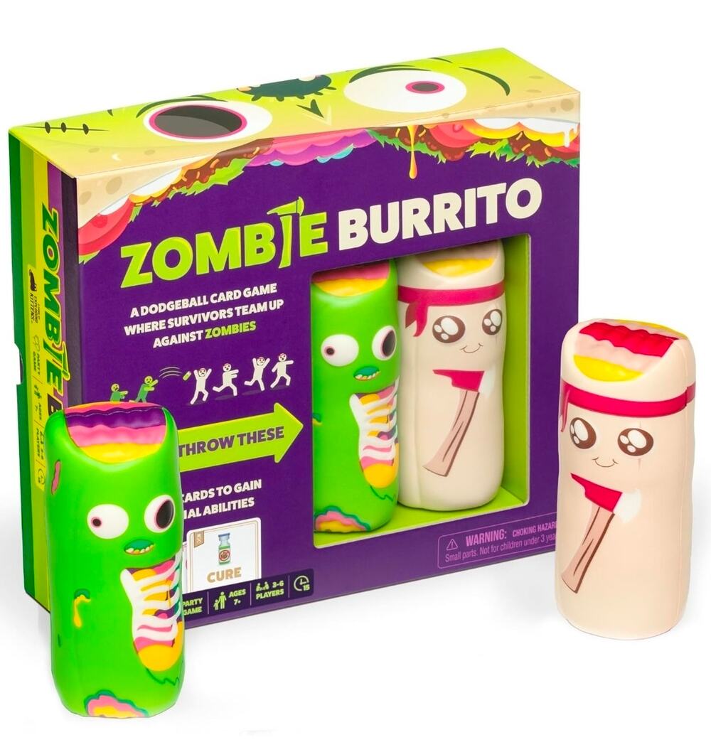 Zombie Burrito Dodgeball Card Game – 2-6 Players, Ages 7+